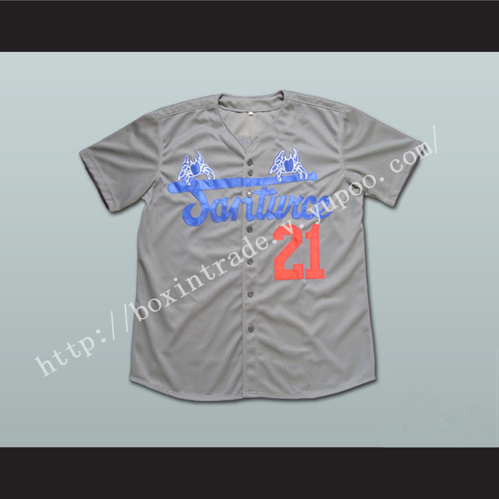 Roberto Clemente 21 Santurce Crabbers Puerto Rico Baseball Jersey