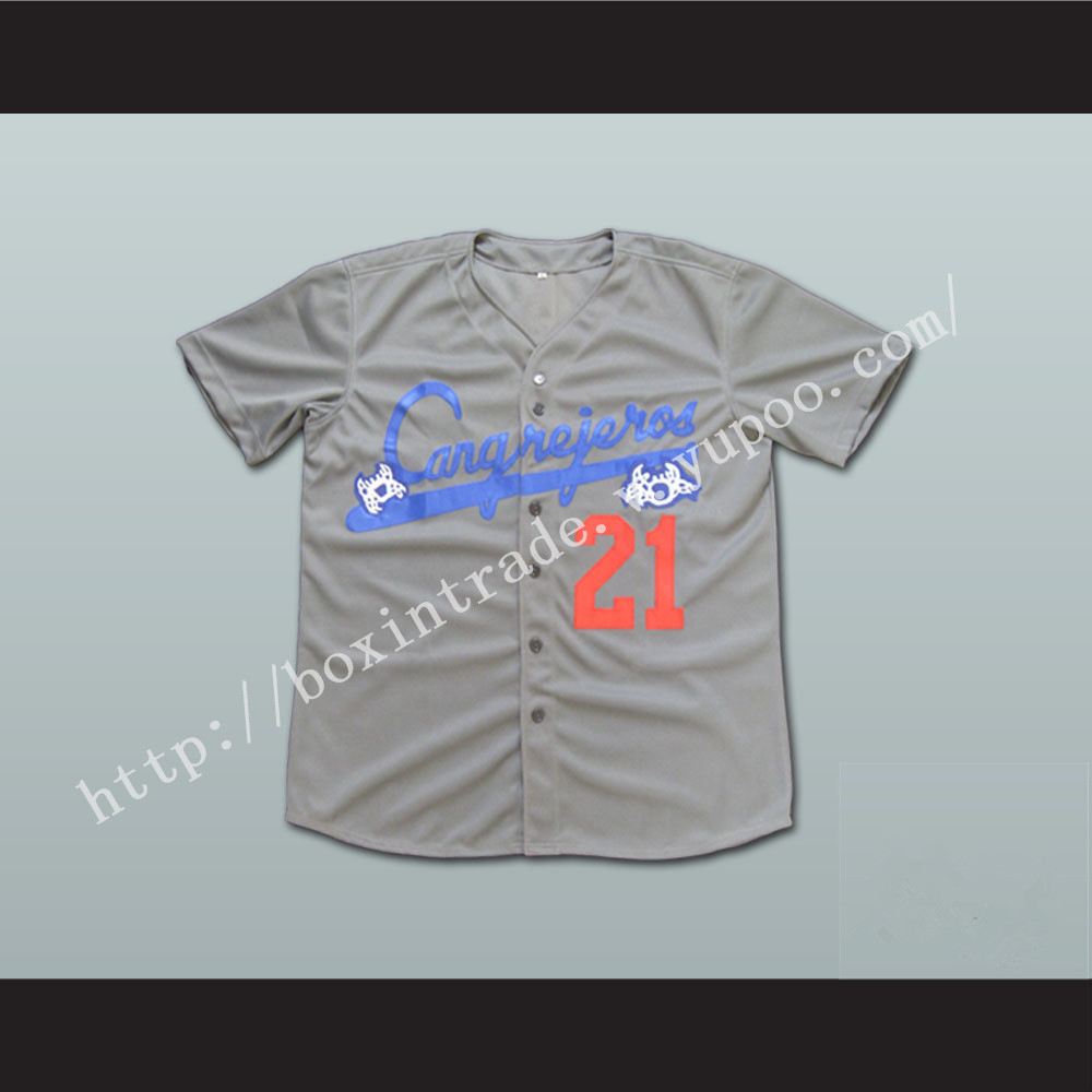 Roberto Clemente 21 Santurce Crabbers Puerto Rico Baseball Jersey All Sizes