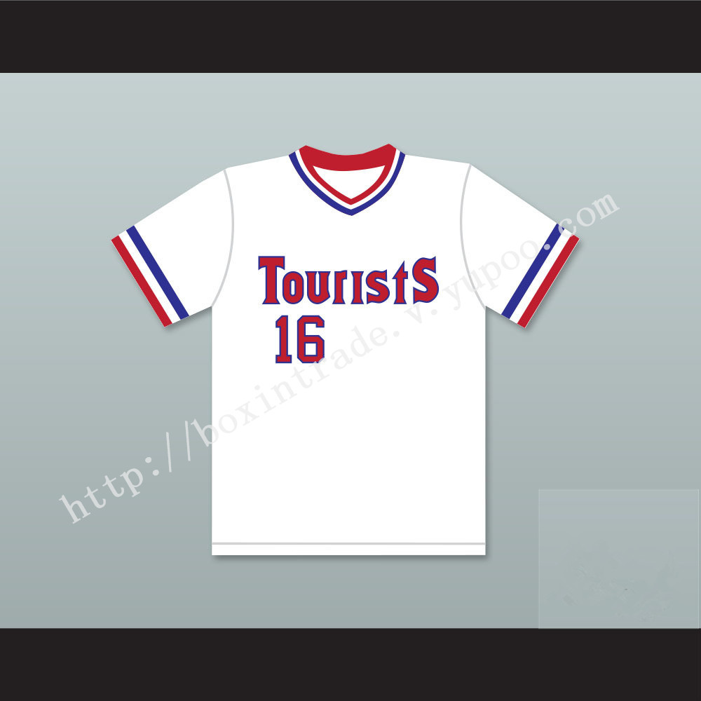 Kevin Costner Crash Davis 16 Tourists Baseball Jersey Bull Durham