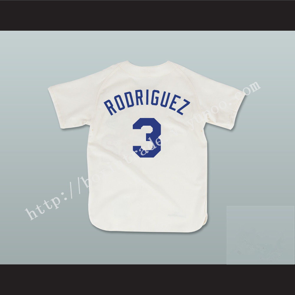 Benny 'The Jet' Rodriguez 3 Pro Career Baseball Jersey The Sandlot