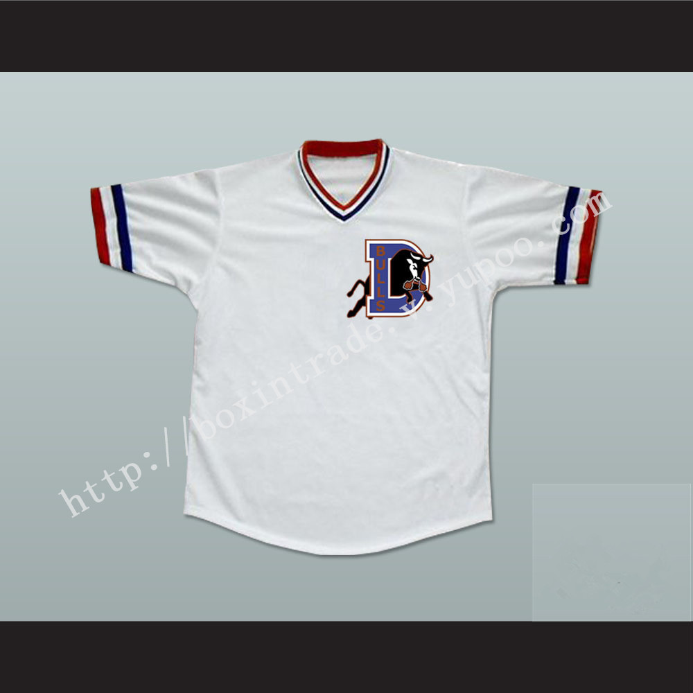 Crash Davis Bull Durham Baseball Jersey Stitch Sewn New