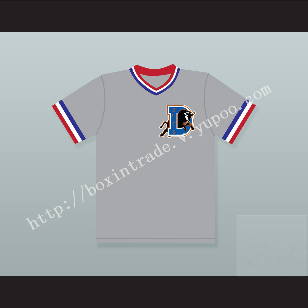 Crash Davis 8 Bull Durham Gray Baseball Jersey