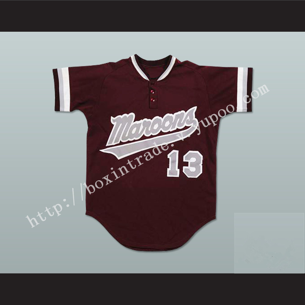 Derek Jeter Kalamazoo Central High School Maroon Giants Baseball Jersey