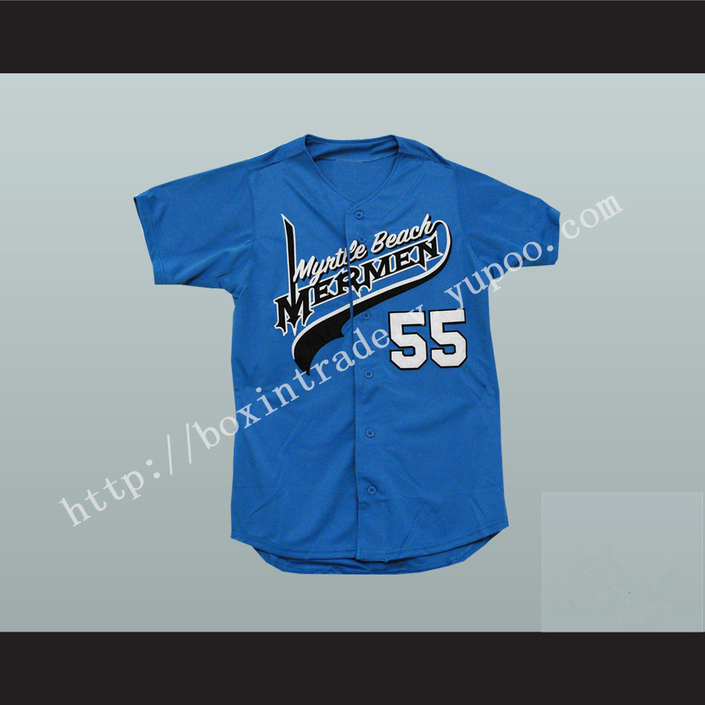 Kenny Powers Eastbound and Down Myrtle Beach Mermen Baseball Jersey New