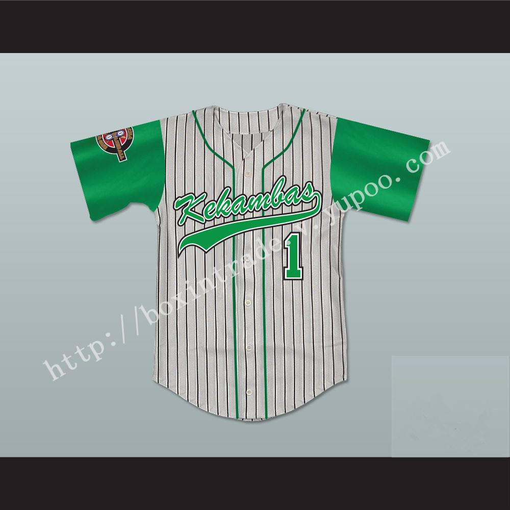 Jarius 'G-Baby' Evans 1 Kekambas Baseball Jersey Includes ARCHA Patch