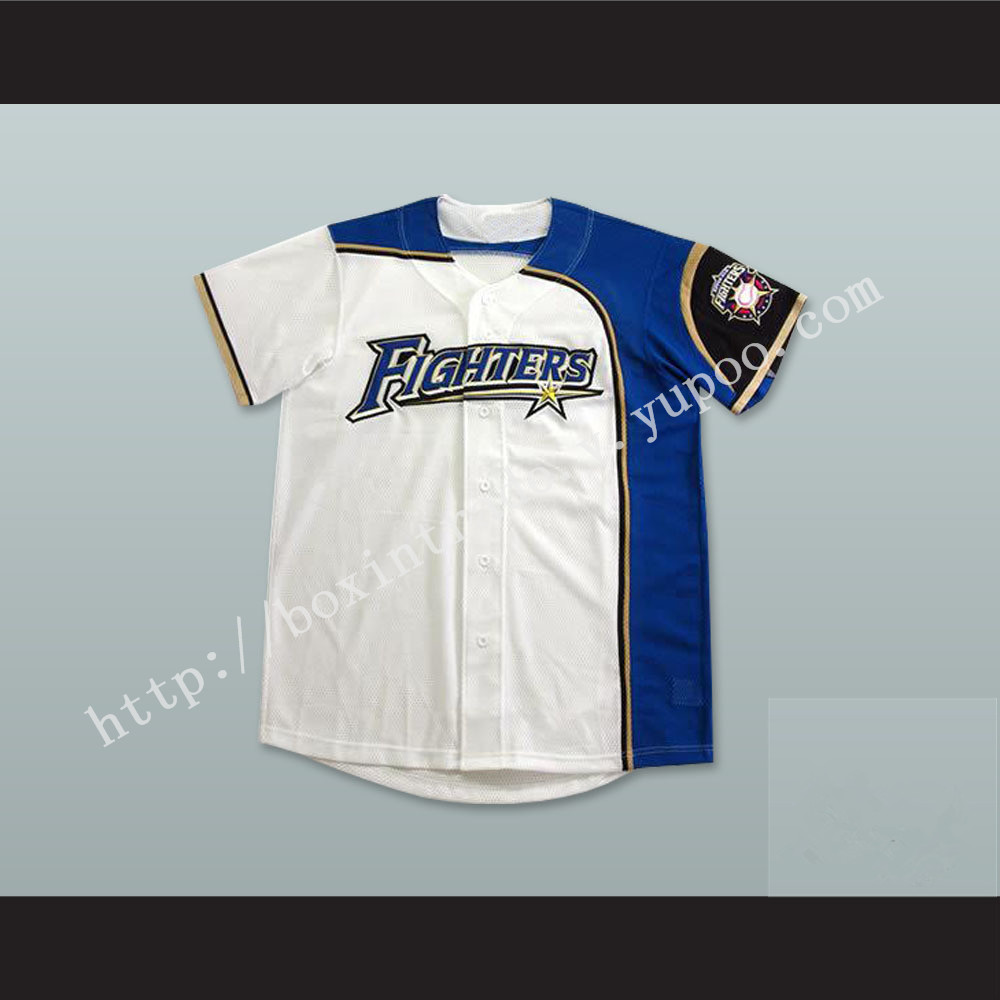 Hokkaido Nippon-Ham Fighters Baseball Jersey Includes Patch