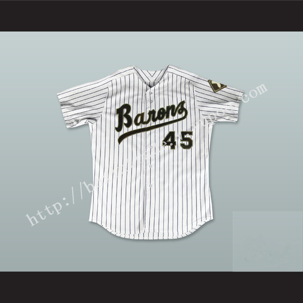 Michael Jordan 45 Birmingham Barons Pinstriped Baseball Jersey