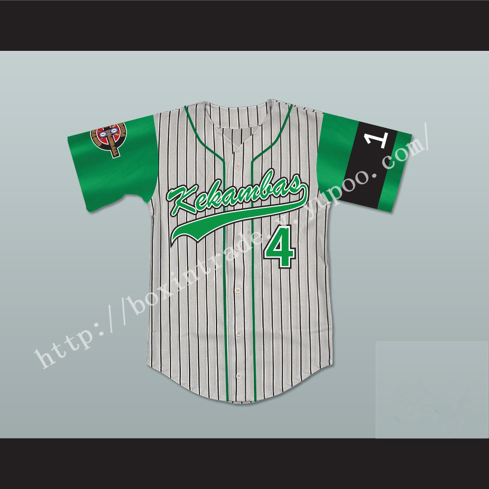 Clarence 4 Kekambas Baseball Jersey Includes ARCHA Patch and G-Baby Memorial Sleeve