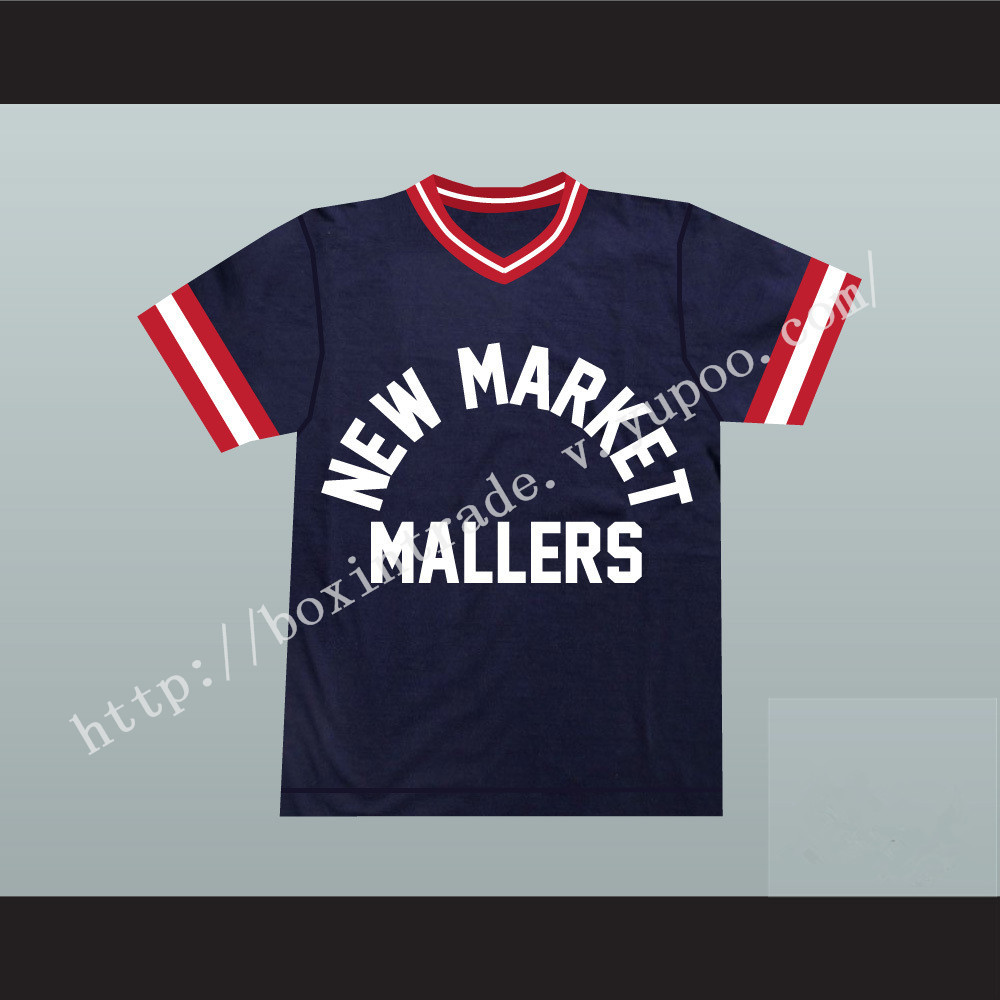 Al Bundy 14 New Market Mallers Dark Blue Baseball Jersey