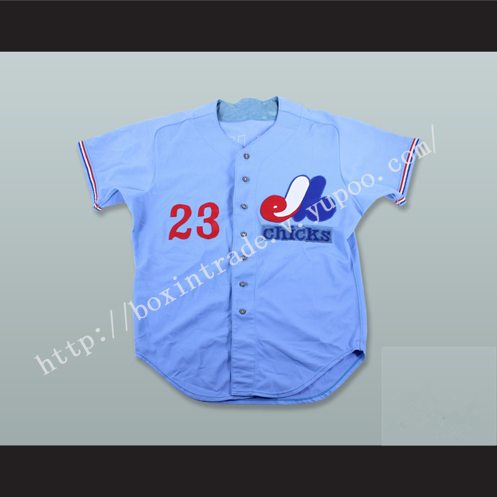 Rick Williams 23 Memphis Chicks Light Blue Baseball Jersey