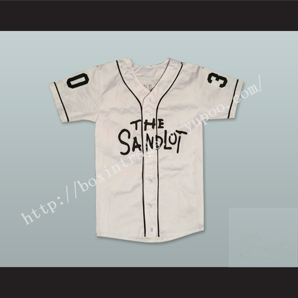 Mike Vitar Benny 'The Jet' Rodriguez 30 Baseball Jersey The Sandlot