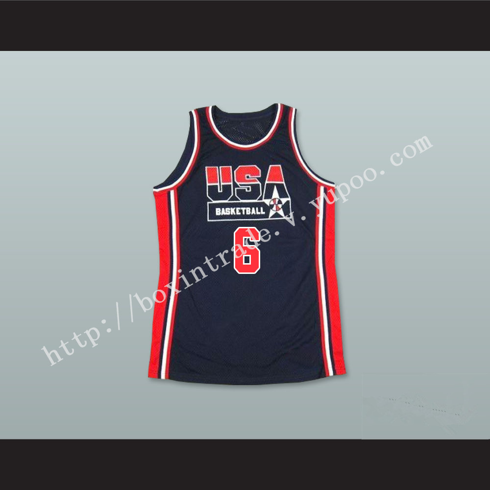 1992 Patrick Ewing 6 USA Team Away Basketball Jersey