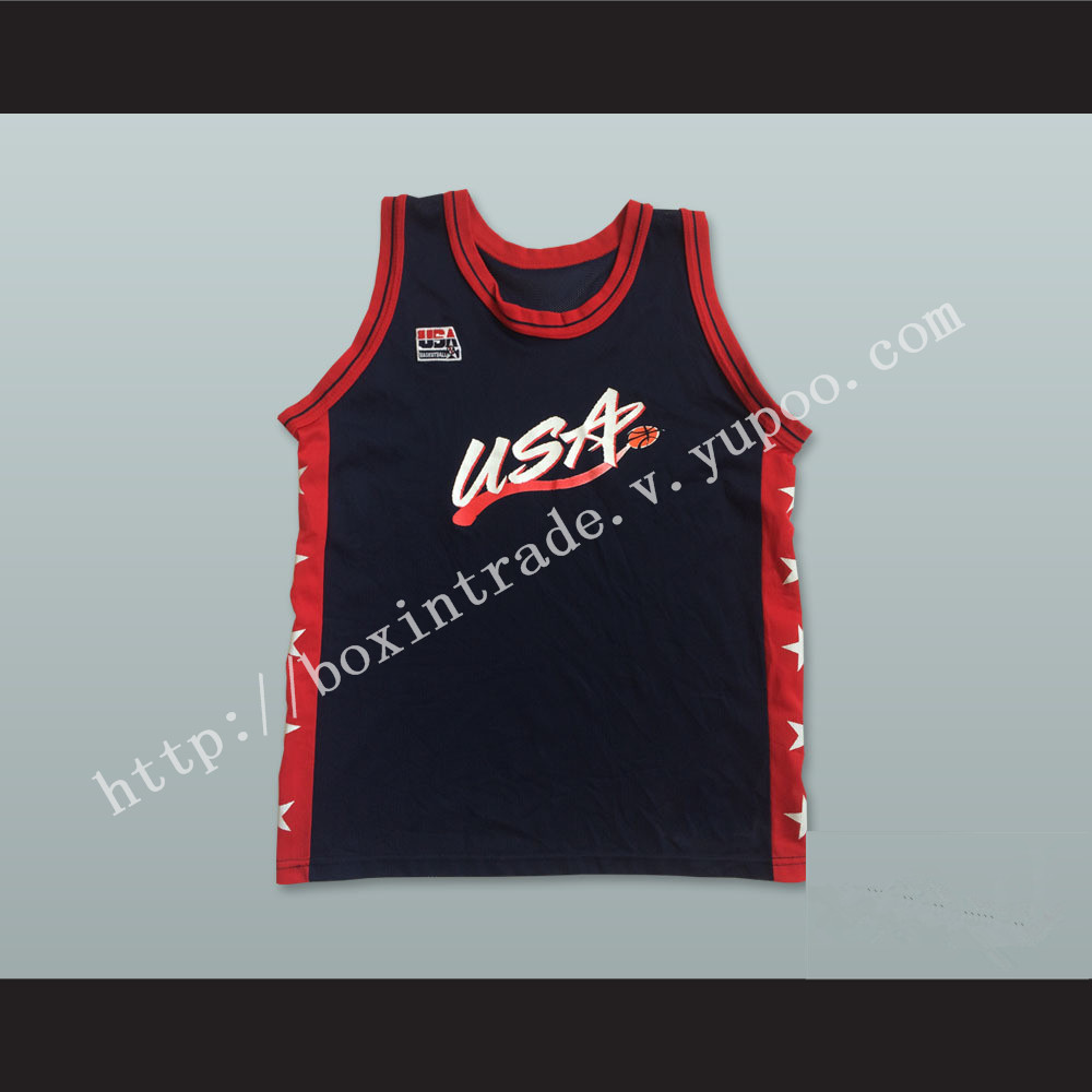 1996 Team USA Dark Blue Basketball Jersey Custom Player and Number