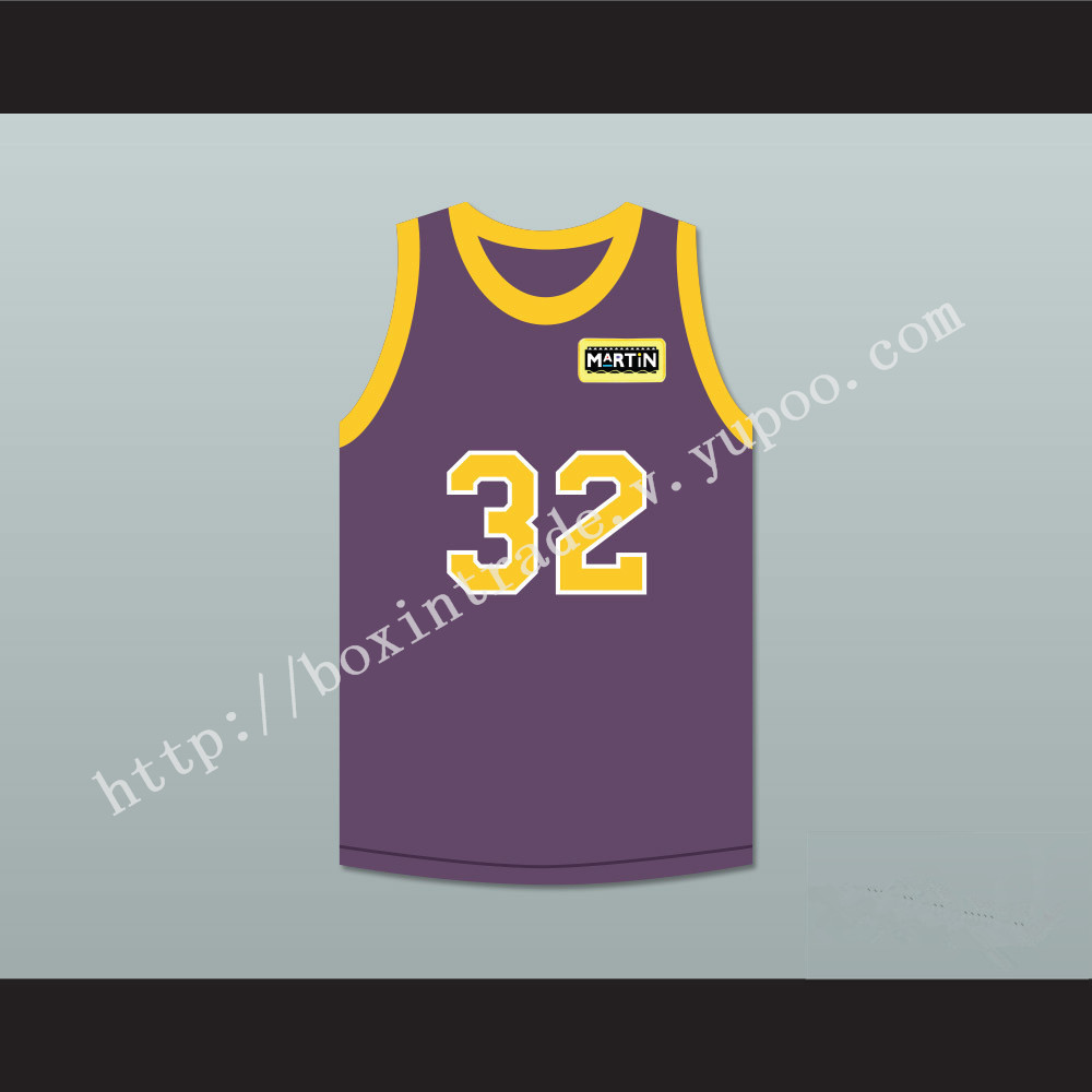 Air Gordon 32 Purple Basketball Jersey with Martin Patch