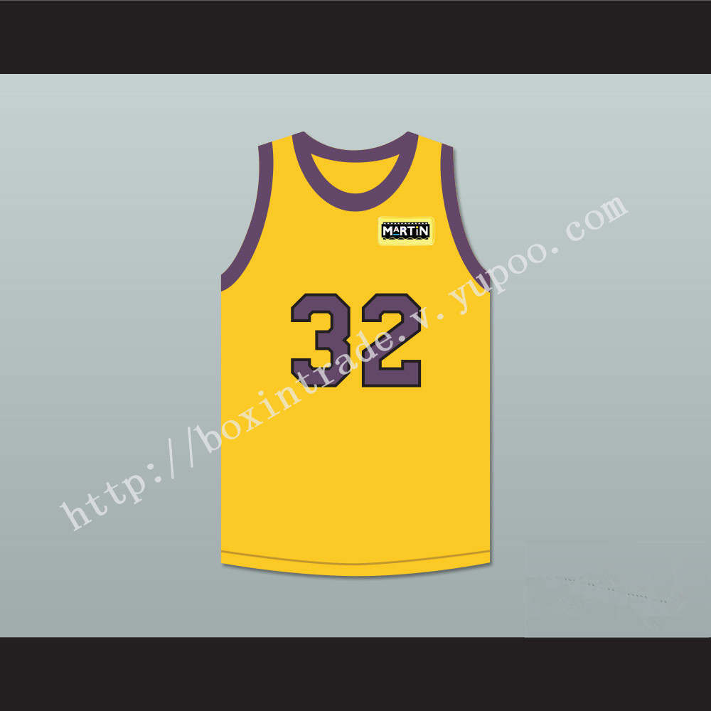 Air Gordon 32 Yellow Basketball Jersey with Martin Patch