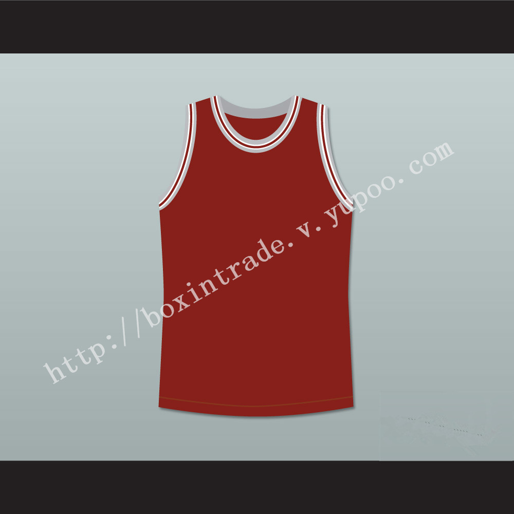 Philip Seymour Hoffman Sandy Lyle Along Came Polly Dark Red Basketball Jersey Plain Back