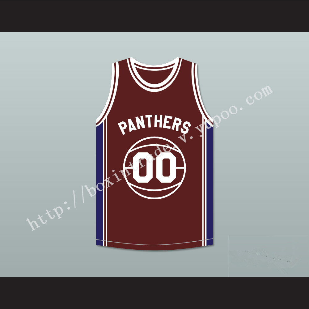 Kyle Lee Watson 00 Panthers High School Basketball Jersey Above The Rim Blue Side Stripe