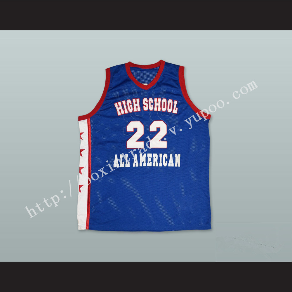 Carmelo Anthony 22 High School All American Blue Basketball Jersey