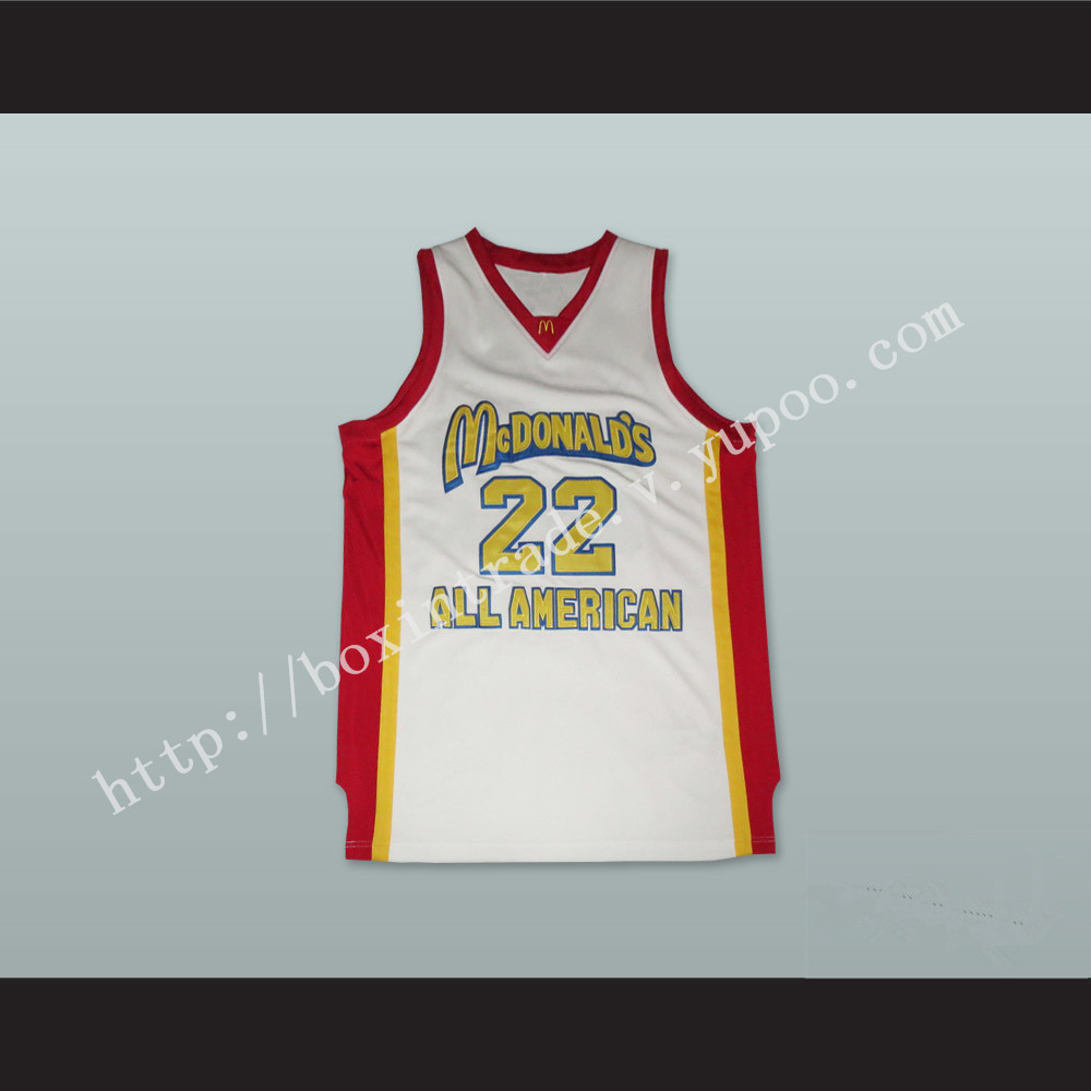 Carmelo Anthony 22 McDonald's High School All American White Basketball Jersey