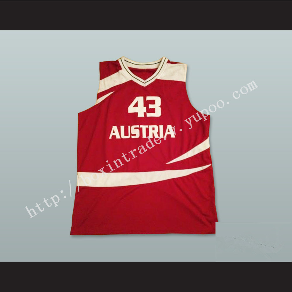 Austria 43 National Team Basketball Jersey