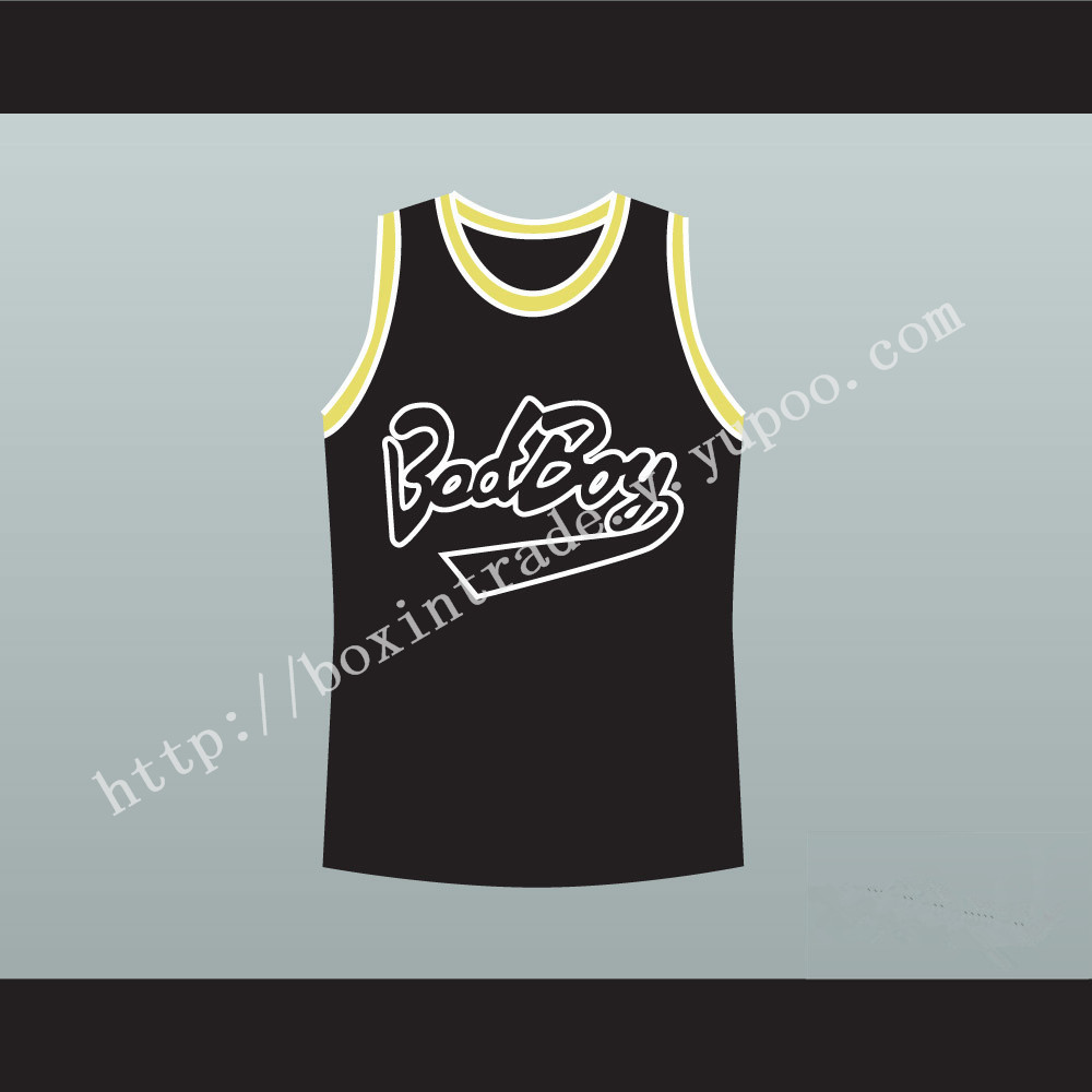 Notorious B.I.G. Biggie Smalls 72 Bad Boy Black Basketball Jersey New