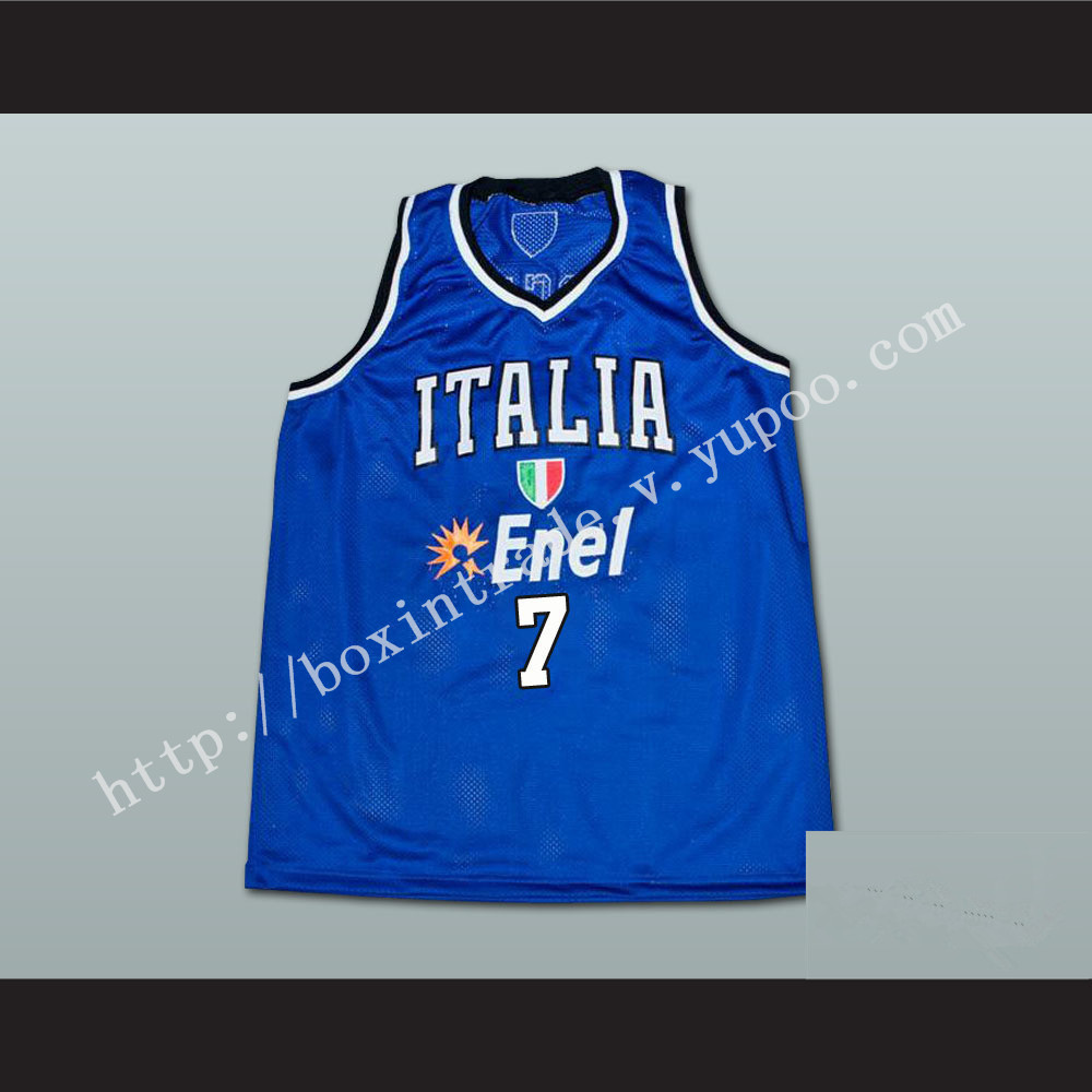 Andrea Bargnani Italian Basketball Jersey Stitch Sewn