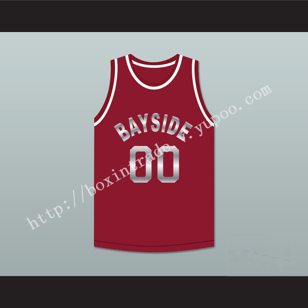 Saved By The Bell Screech 00 Bayside Tigers Basketball Jersey Maroon