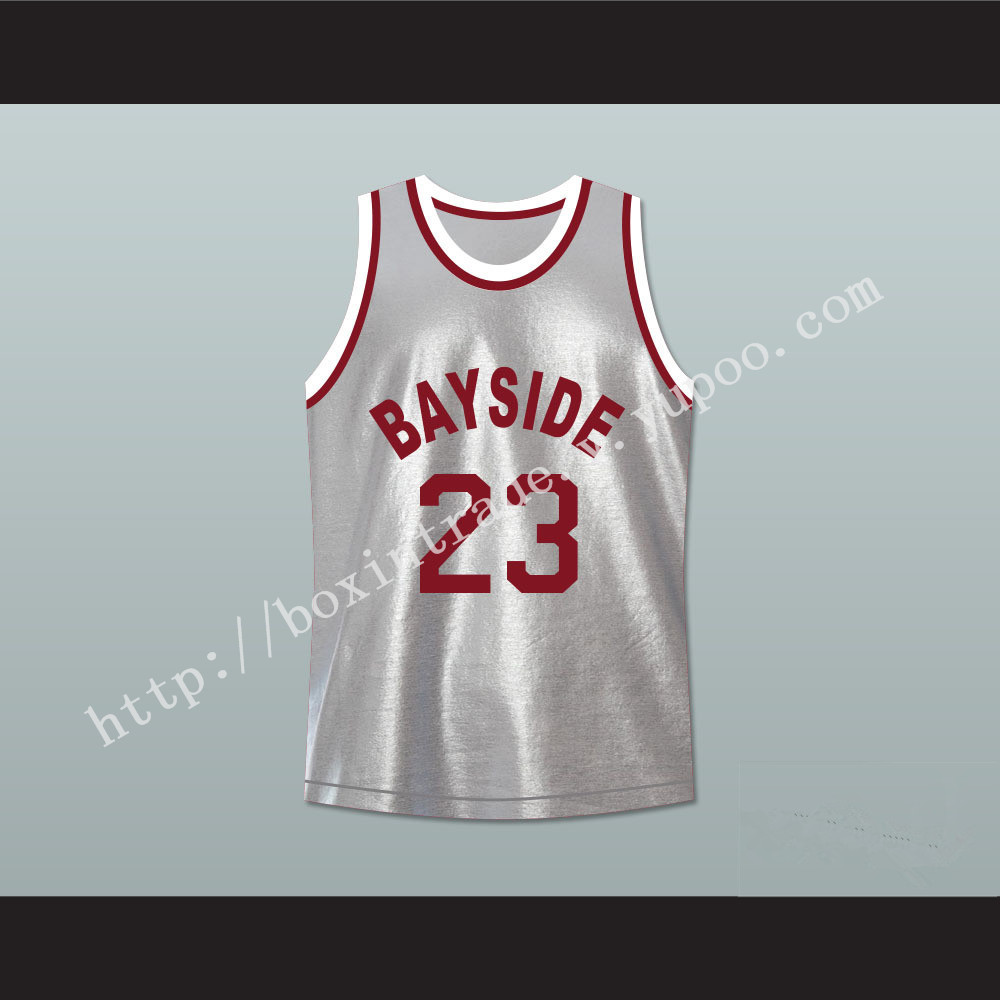 Saved By The Bell AC Slater 23 Bayside Tigers Basketball Jersey