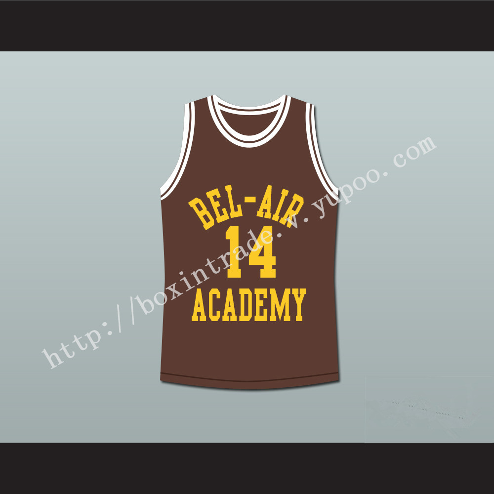 The Fresh Prince of Bel-Air Will Smith Bel-Air Academy Brown Basketball Jersey