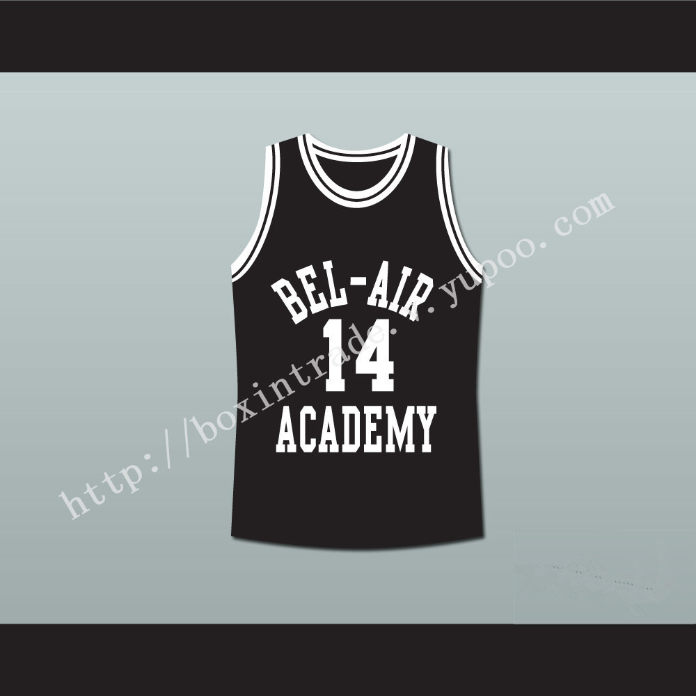 The Fresh Prince of Bel-Air Will Smith Bel-Air Academy Black Basketball Jersey