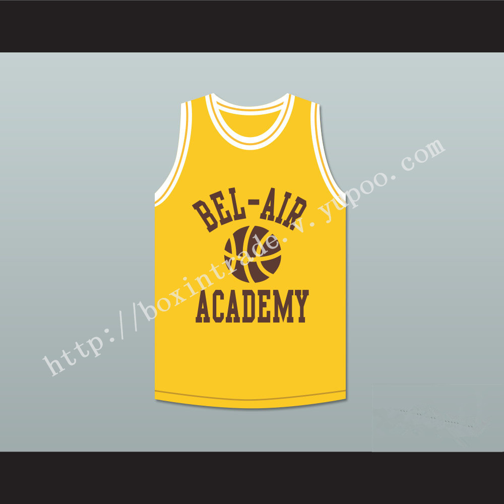 Bel-Air Academy Yellow Practice Basketball Jersey