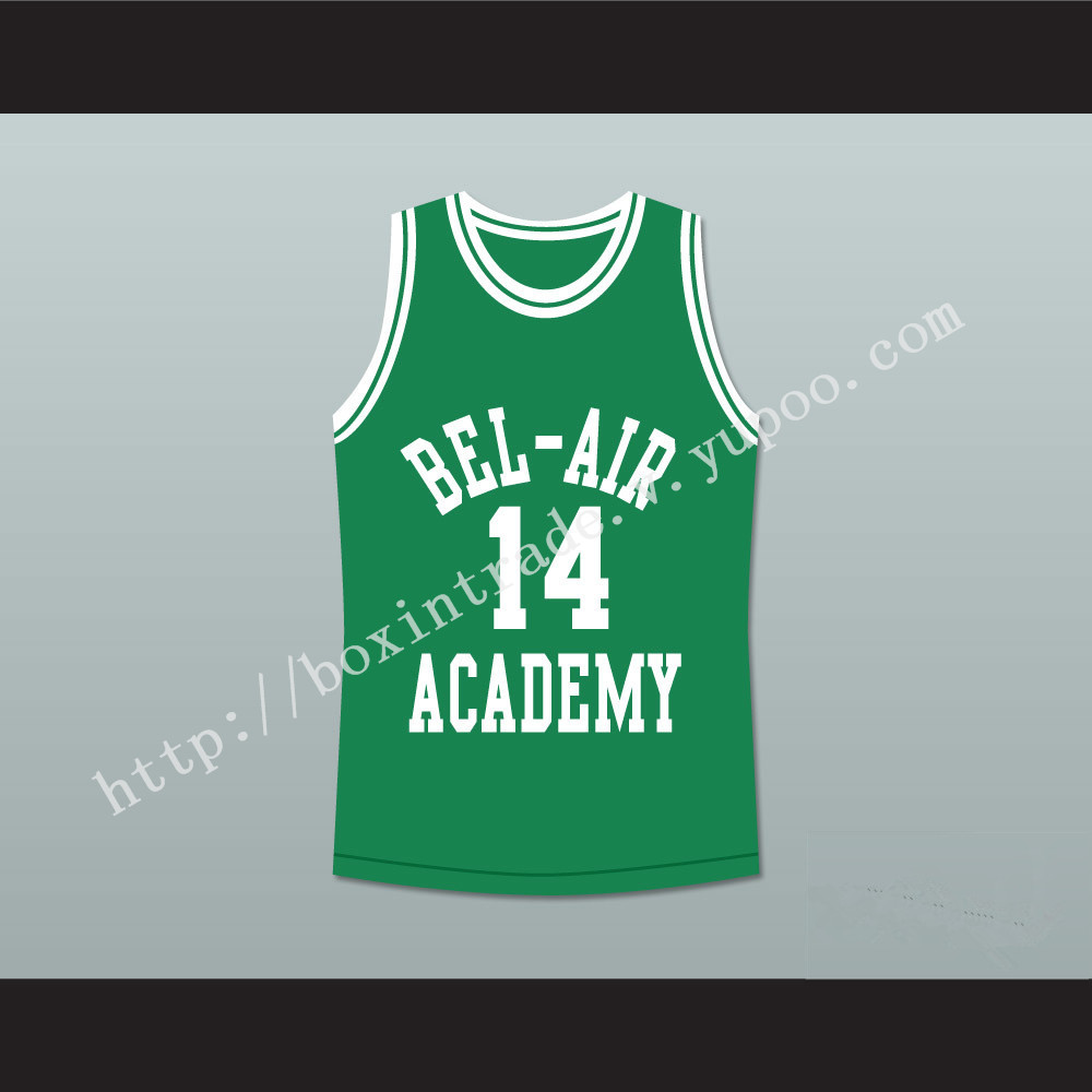 The Fresh Prince of Bel-Air Will Smith Bel-Air Academy Green Basketball Jersey