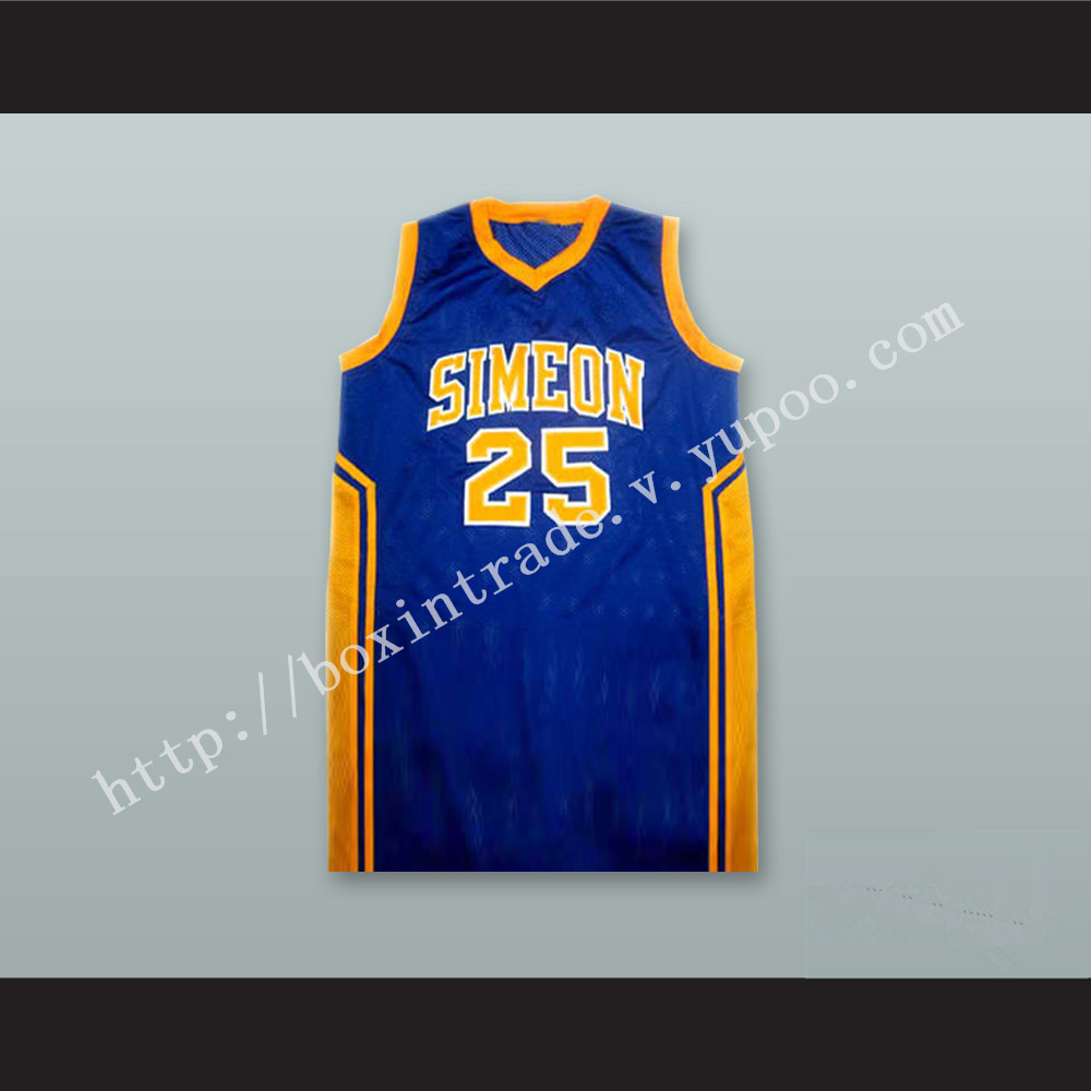 Ben Wilson 25 Simeon High School Basketball Jersey NEW Stitch Sewn