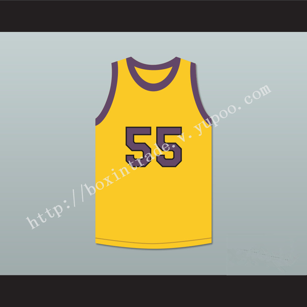 Nipsey Big Nip 55 Yellow Basketball Jersey Martin