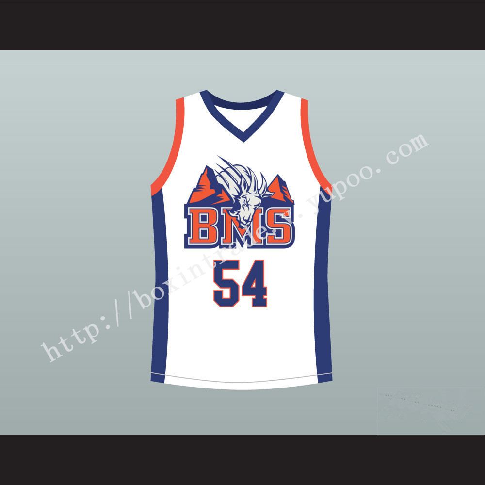 Thad Castle 54 Blue Mountain State Goats Basketball Jersey Stitch Sewn