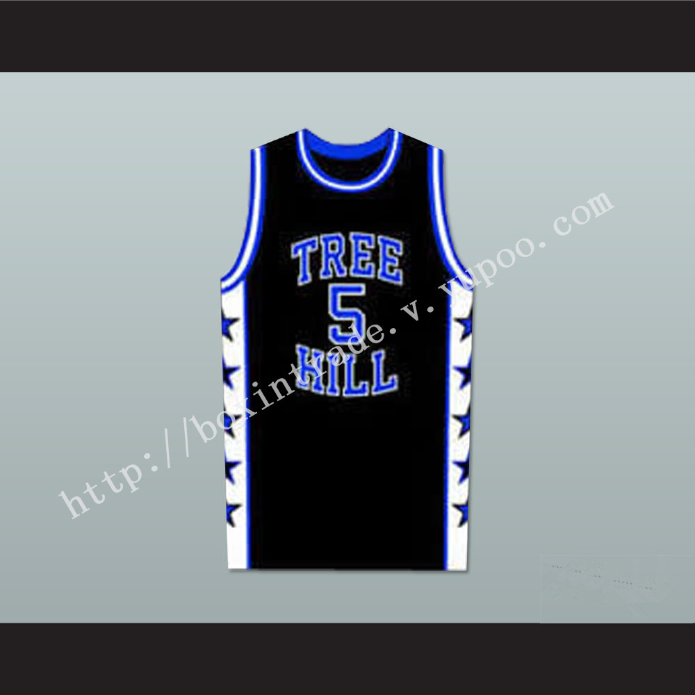 Lucas Scott One Tree Hill Ravens Black Basketball Jersey Any Number or Player