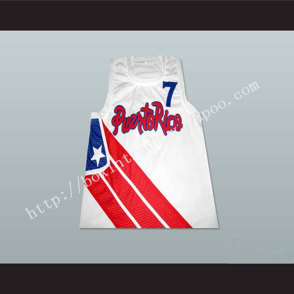 Carlos Arroyo 7 Puerto Rico White Basketball Jersey