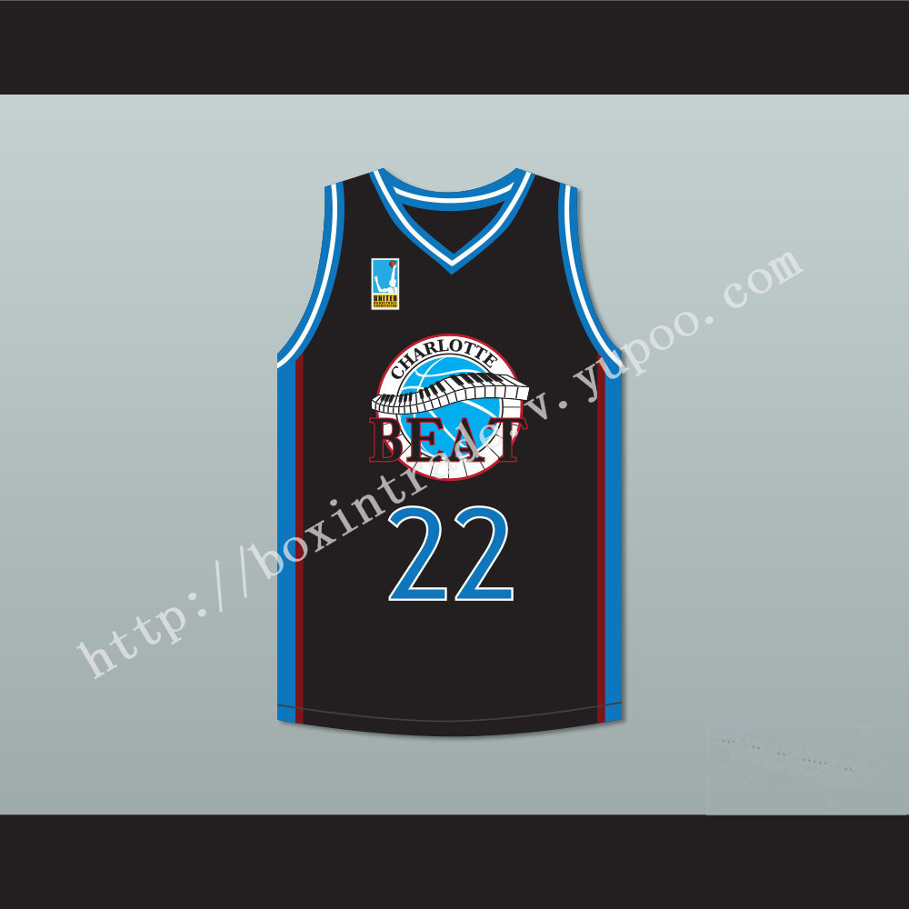 Rasheed Wallace Whitley 22 Charlotte Beat Home Basketball Jersey with UBA Patch Juwanna Mann