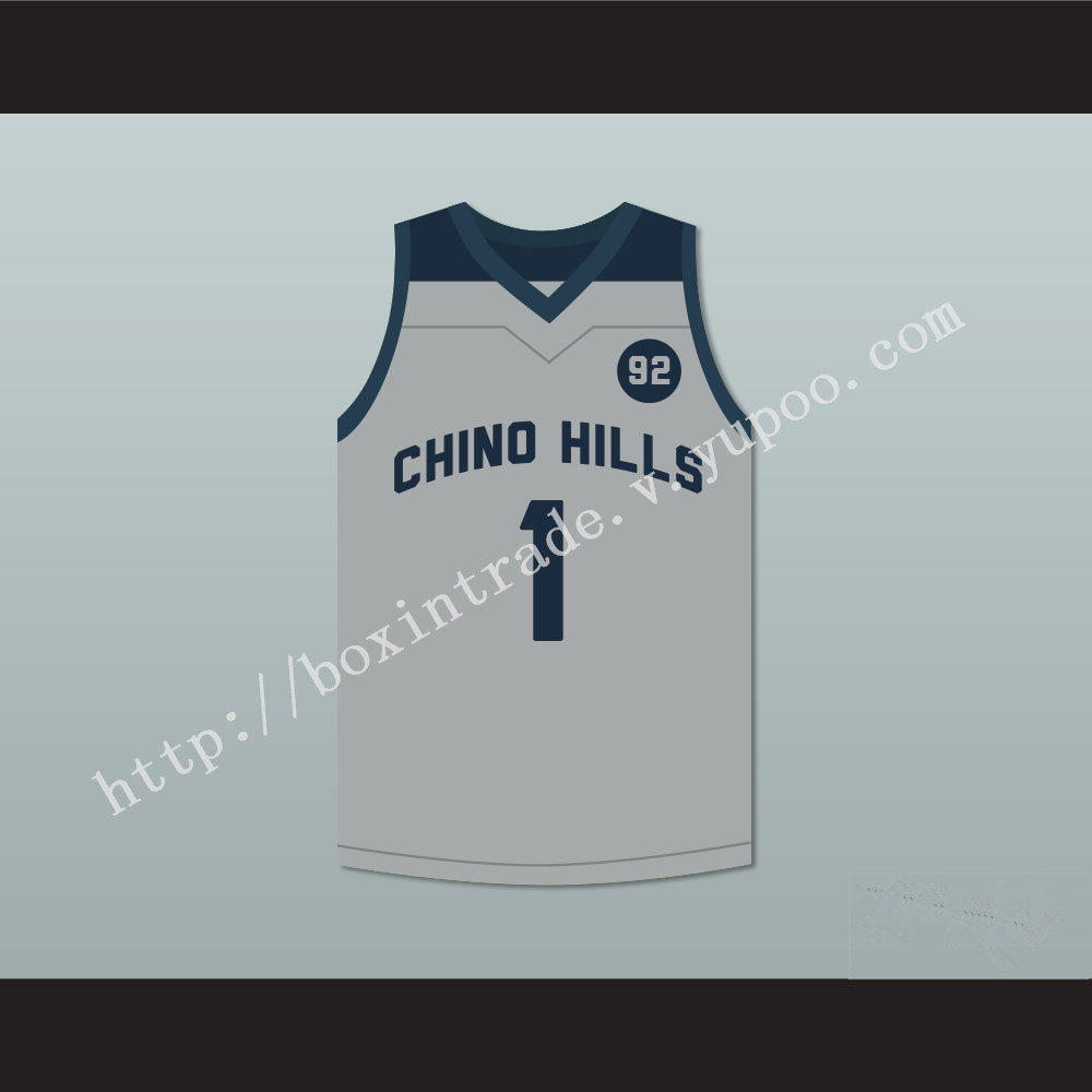 LaMelo Ball 1 Chino Hills Huskies Gray Basketball Jersey 92 Points