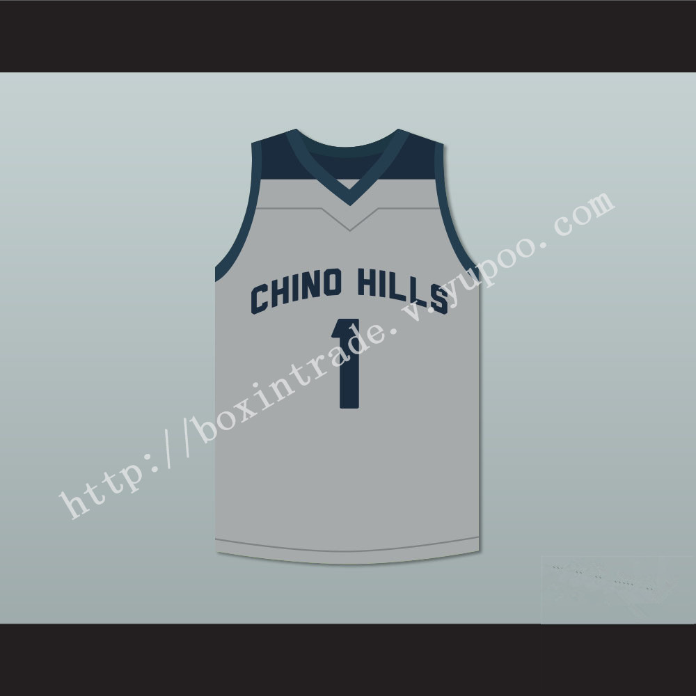 LaMelo Ball 1 Chino Hills High School Huskies Gray Basketball Jersey