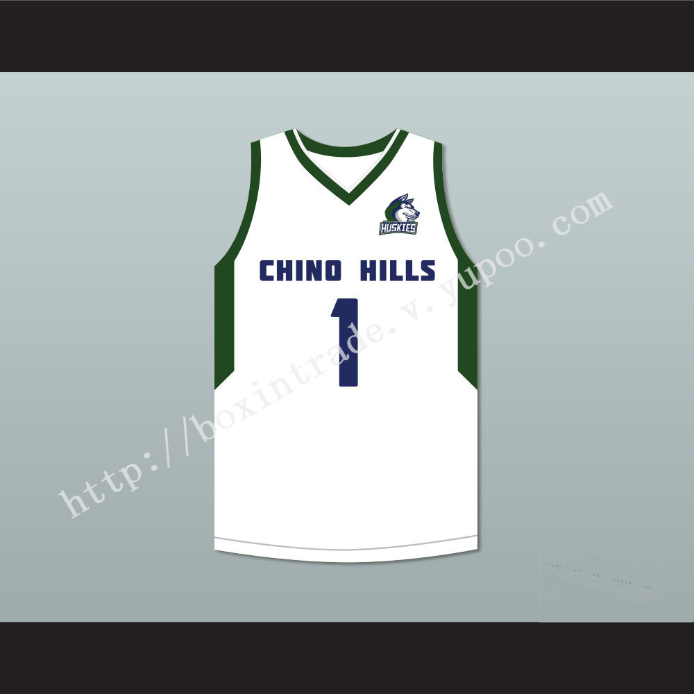 LaMelo Ball 1 Chino Hills Huskies White Basketball Jersey with Patch 2