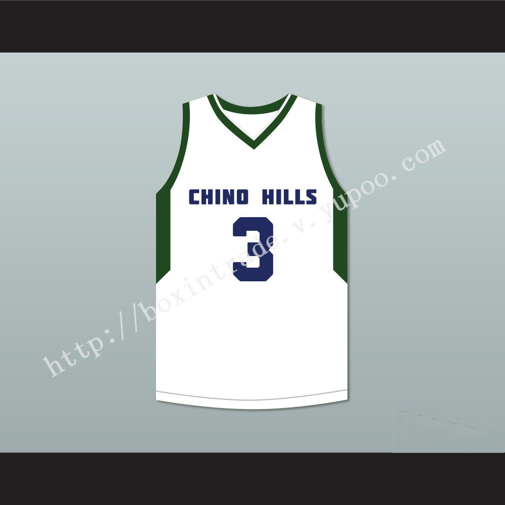 LiAngelo Ball 3 Chino Hills High School Huskies White Basketball Jersey 2