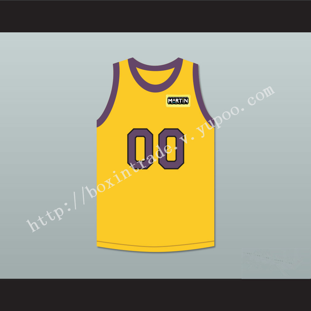 Cole Brown Your Name Here 00 Yellow Basketball Jersey with Martin Patch