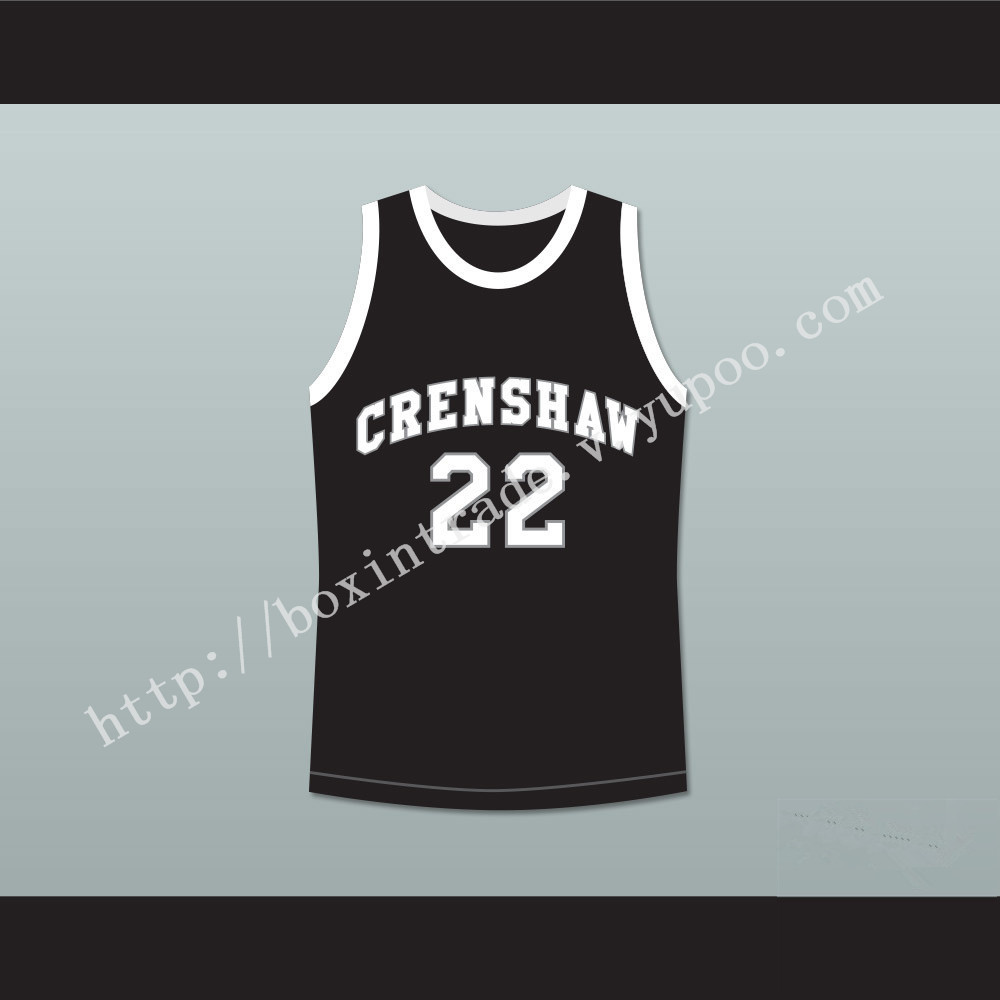 Quincy McCall 22 Crenshaw High School Black Basketball Jersey Love and Basketball