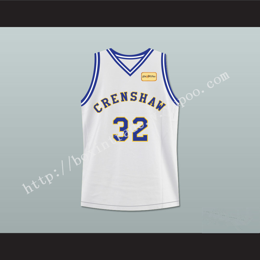 Monica Wright 32 Crenshaw High School Basketball Jersey with Love and Basketball Patch