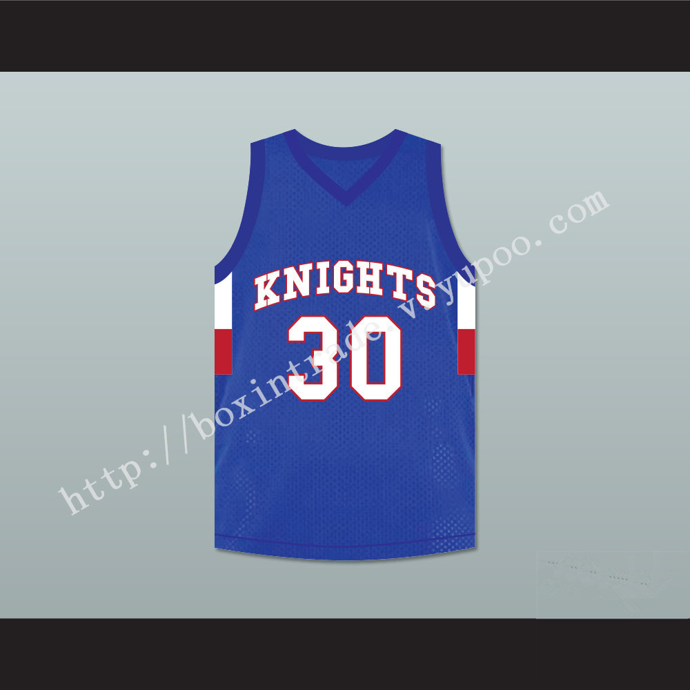 Stephen Curry 30 Charlotte Christian High School Knights Blue Basketball Jersey