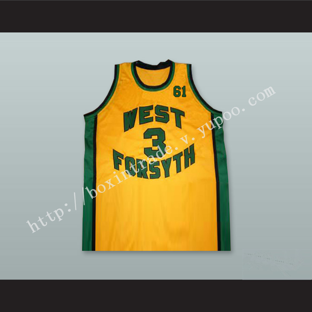 Chris Paul 3 West Forsyth High School Yellow Basketball Jersey 61 Tribute to Grandfather