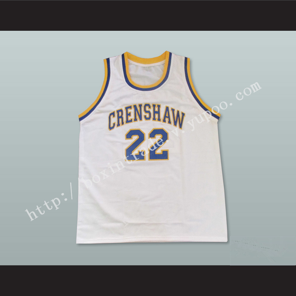 Omar Epps Quincy McCall 22 Crenshaw High School White Basketball Jersey Love and Basketball