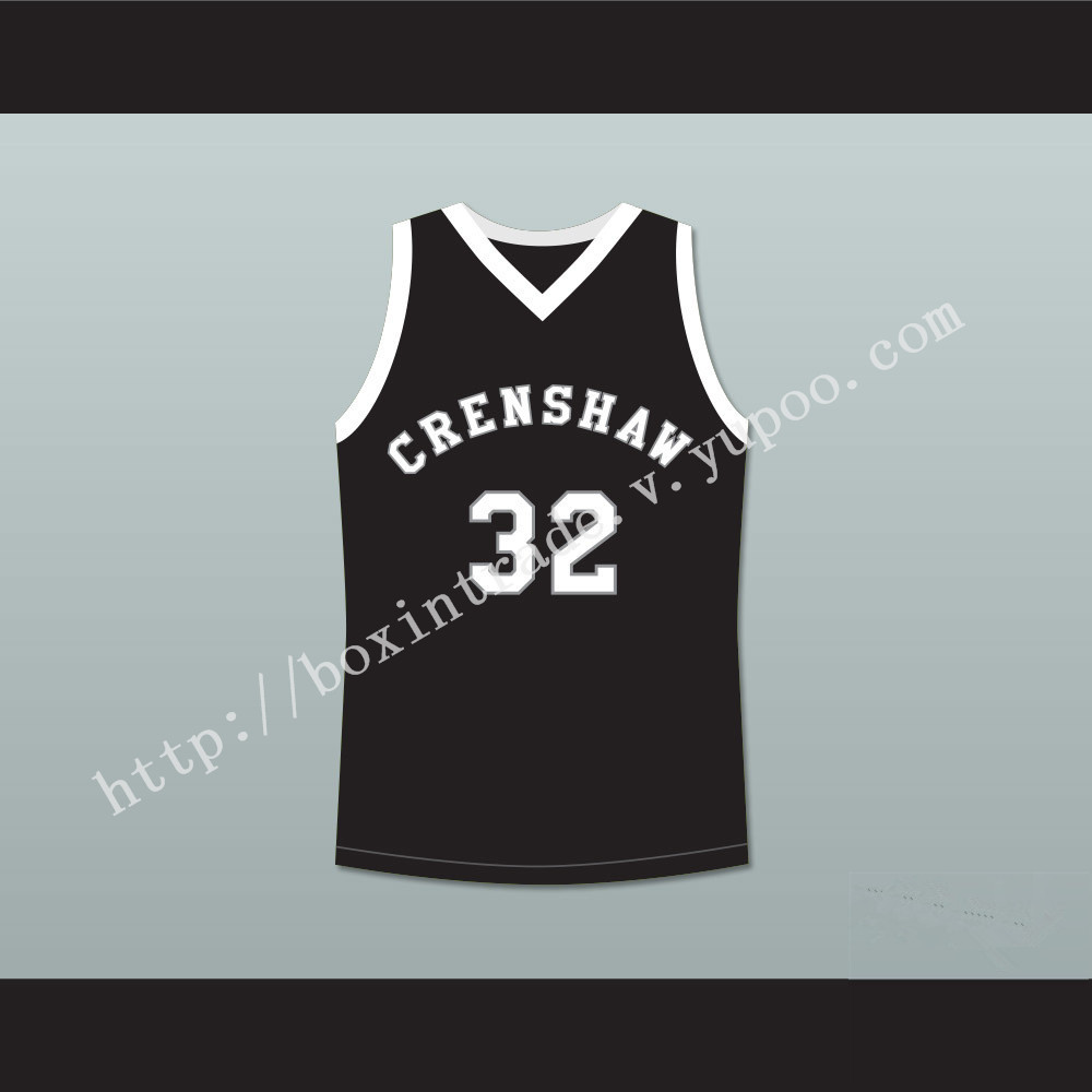 Monica Wright 32 Crenshaw High School Black Basketball Jersey Love and Basketball