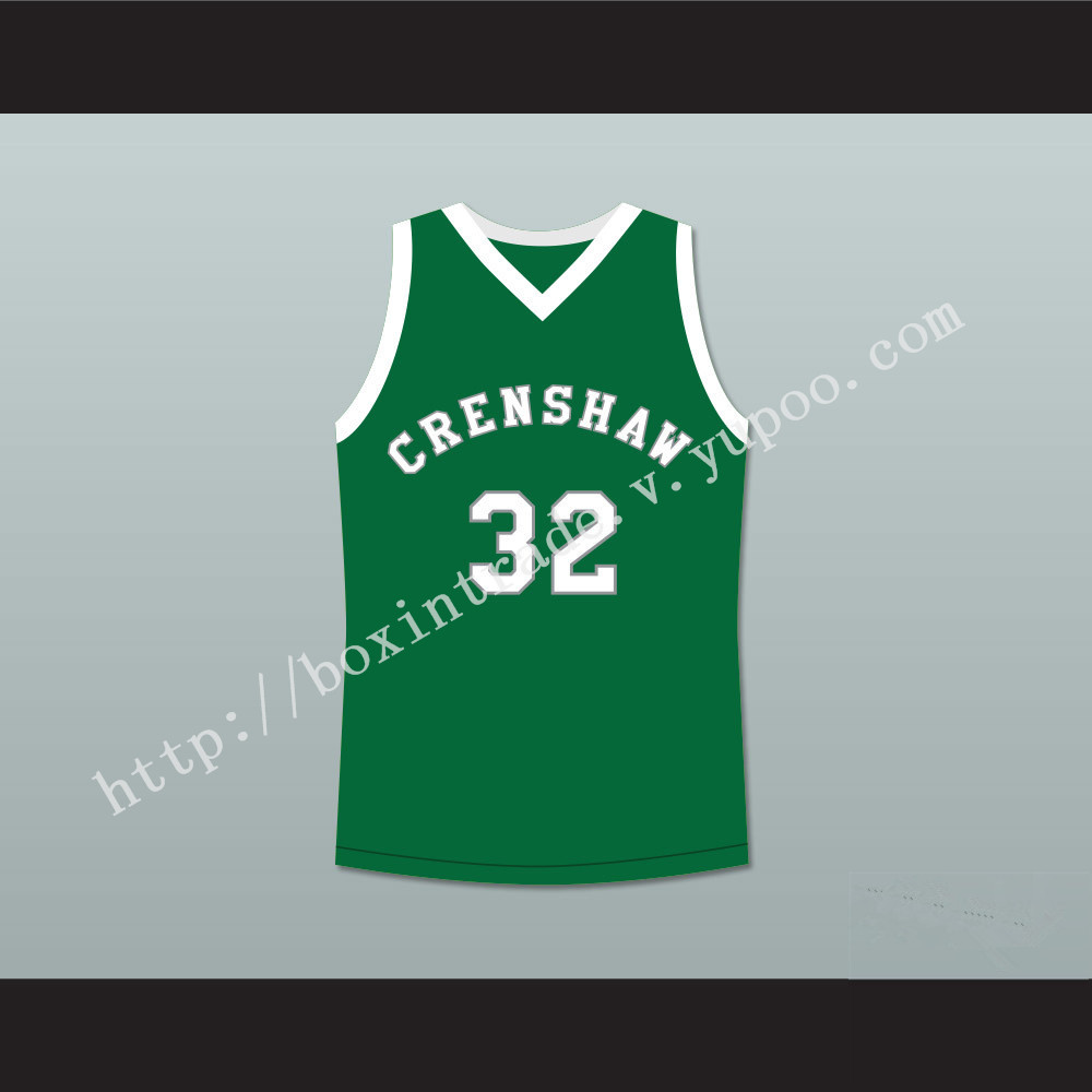 Monica Wright 32 Crenshaw High School Green Basketball Jersey Love and Basketball